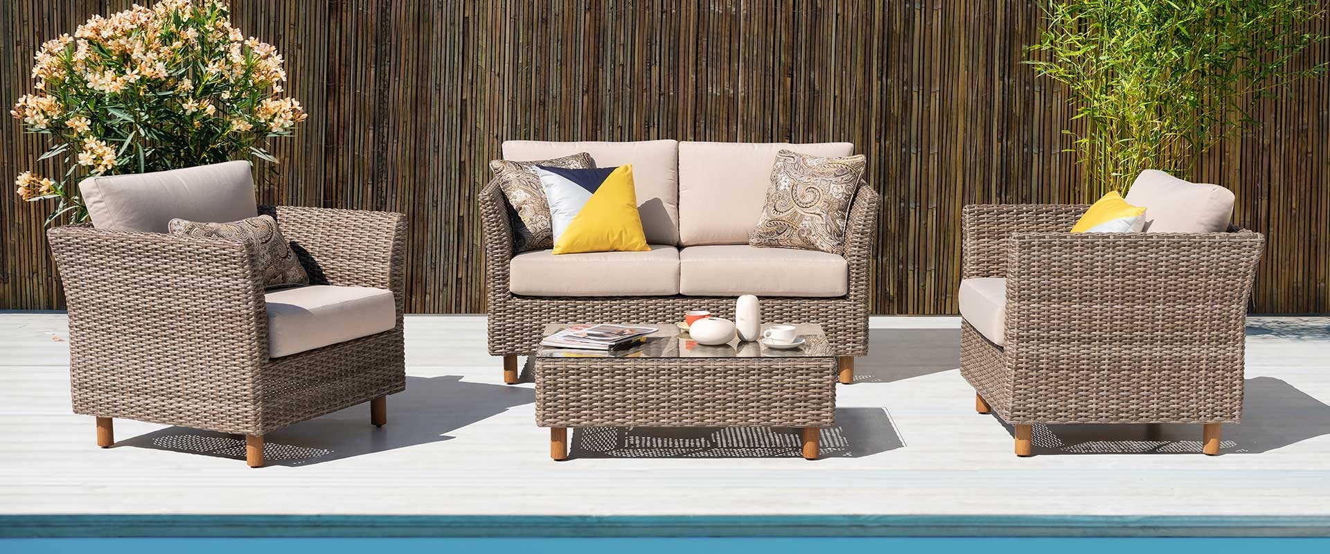 Orlando 4-Piece Wicker Sofa Set