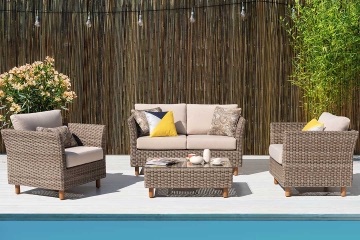 Orlando 4-Piece Wicker Sofa Set