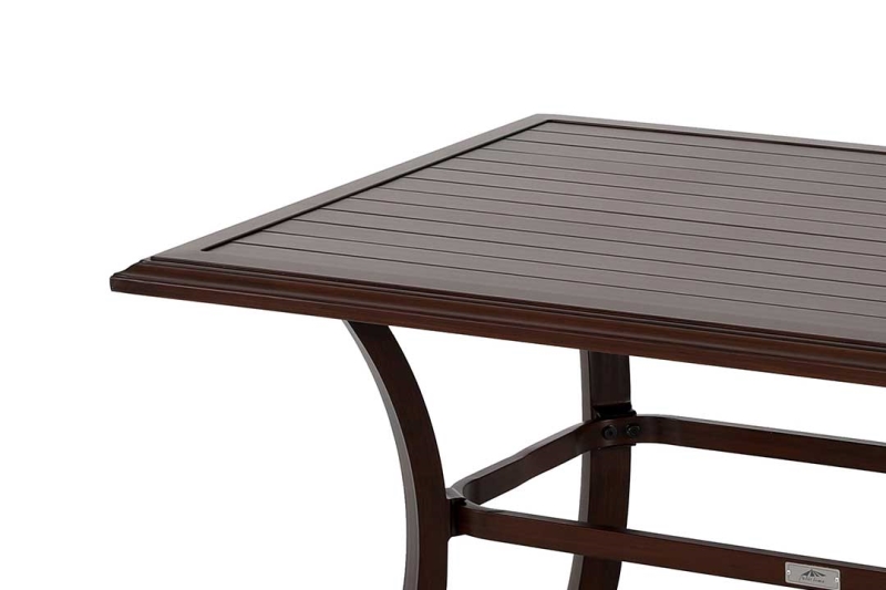 The coffee table is made of rust-resistant aluminum, a premium material that is very durable and long-lasting for outdoor use even for many years.