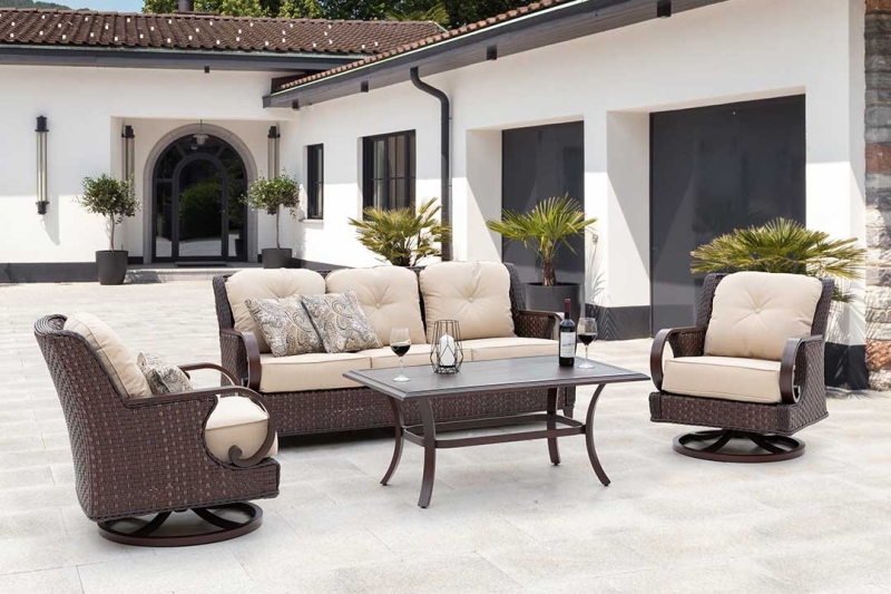 Brooks celebrates classics by exquisite design, like hand-woven rattan in natural brown and gently curved armrests. Softly rounded corners and lovely details give this armchair a traditional but elegant look.