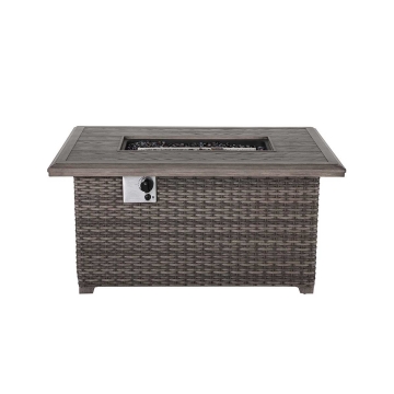 Wicker Square Firepit Table FAW132F22