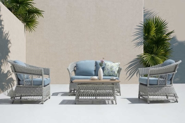 Shell 4-Piece Wicker Sofa Set