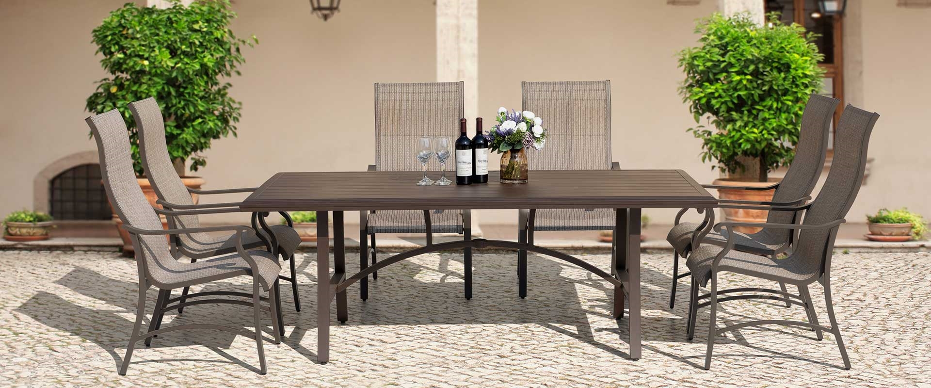 Trevi 7-Piece Textilene Dining Set