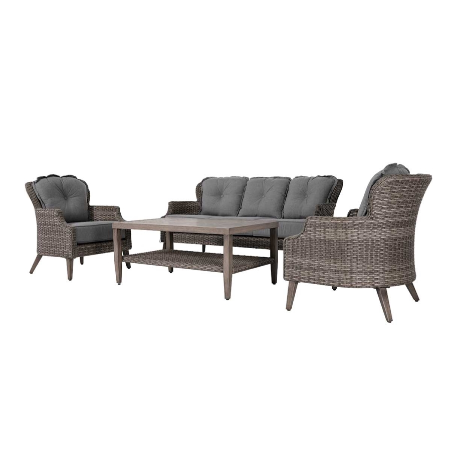 Tenaya 4-Piece Wicker Sofa Set with Stationary Chairs_1
