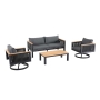 Bona 4-Piece Sofa Set with Swivel Rocking Chairs_1