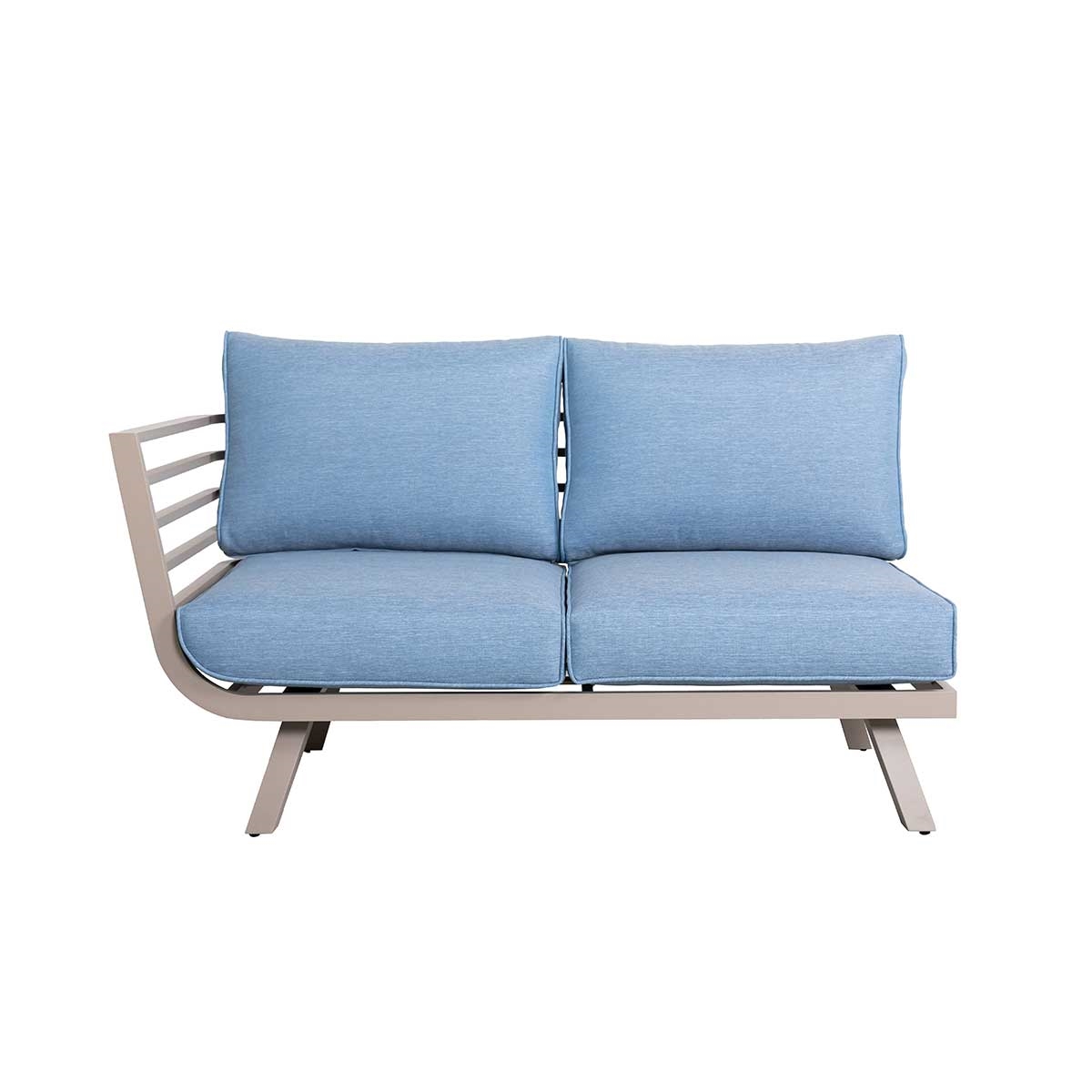 Drum Loveseat Sofa with Right Armrest_0