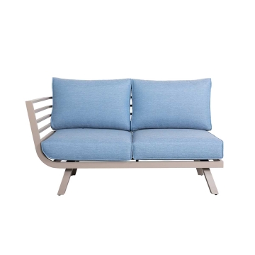 Drum Loveseat Sofa with Right Armrest
