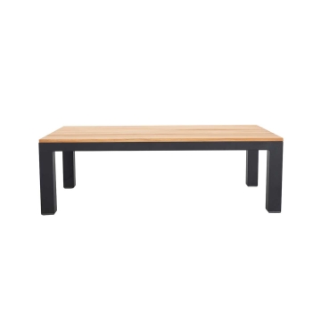 Bona Aluminum Teak Coffee Table