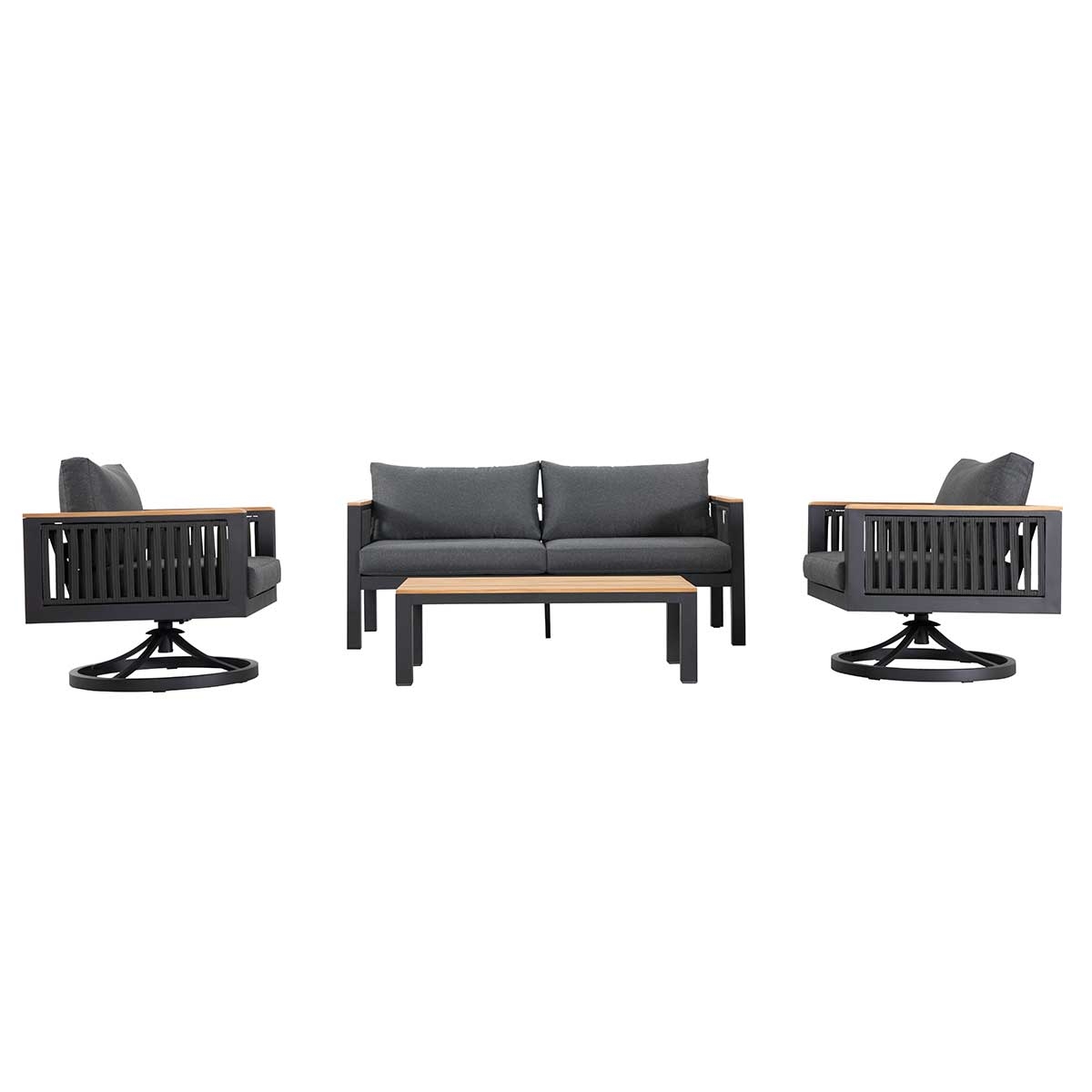 Bona 4-Piece Sofa Set with Swivel Rocking Chairs_0