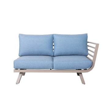 Drum Loveseat Sofa with Left Armrest