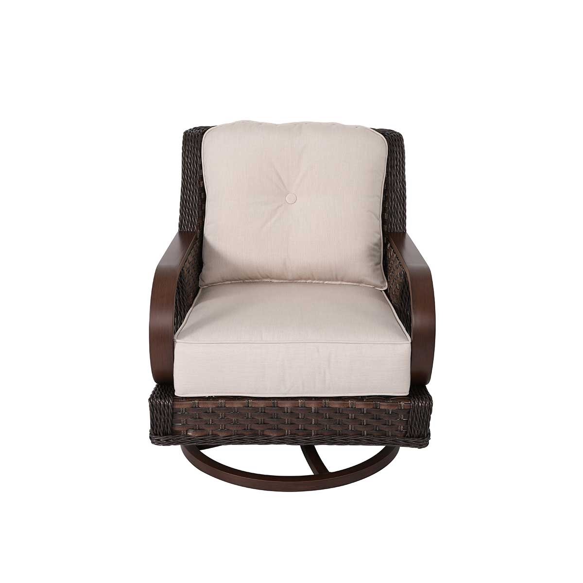 Brooks Wicker Swivel Rocking Chair_0