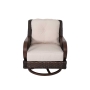 Brooks Wicker Swivel Rocking Chair