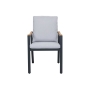 Nova Aluminum & Teak Dining Chair_0