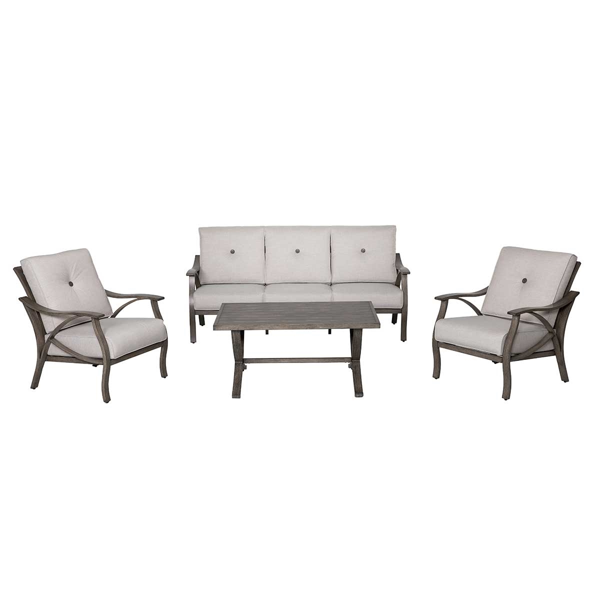 Huron 4-Piece Aluminum Sofa Set_0