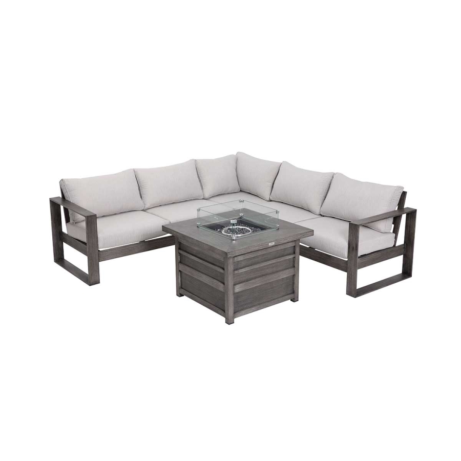 Walsh 4-Piece Aluminum Firepit Sofa Set_0