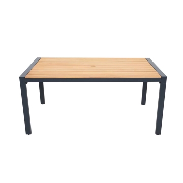 Nova Aluminum & Teak Dining table