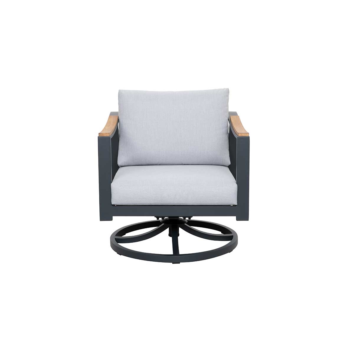 Nova Aluminum Swivel Rocking Chair_0
