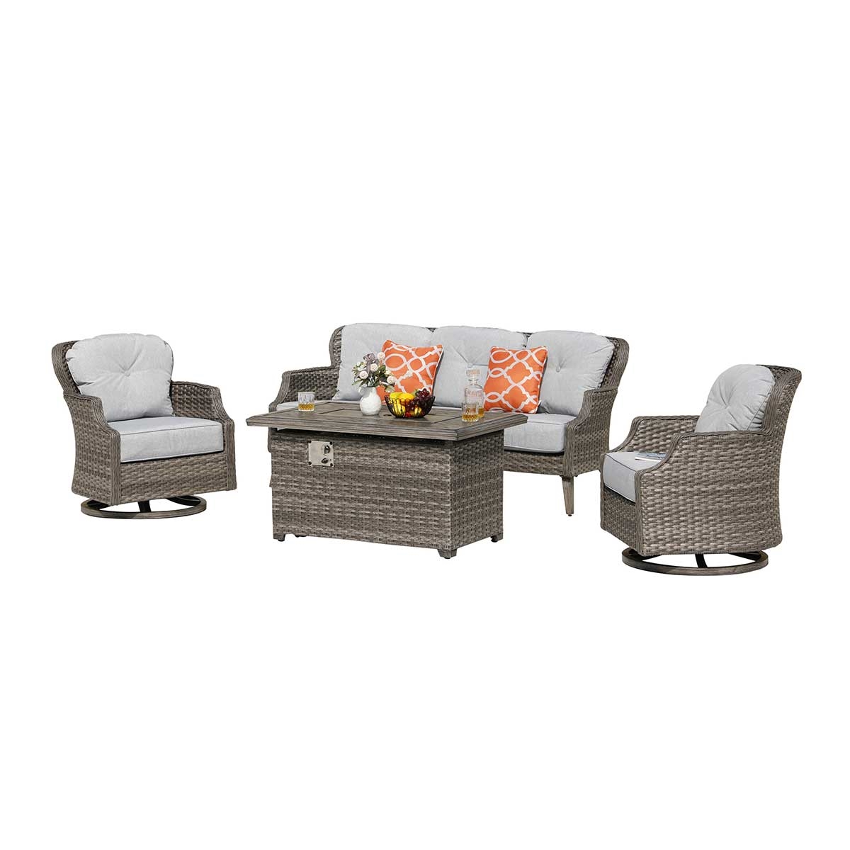 Tenaya 4-Piece Firepit Set with Swivel Rocking Chairs_1