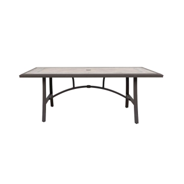Rusell Aluminum & Tile Dining Table