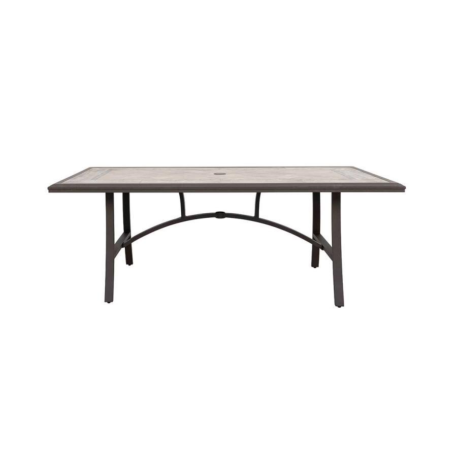 Rusell Aluminum & Tile Dining Table_0