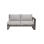 Walsh Aluminum  Loveseat Sofa--Left