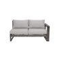 Walsh Aluminum Loveseat Sofa--Left